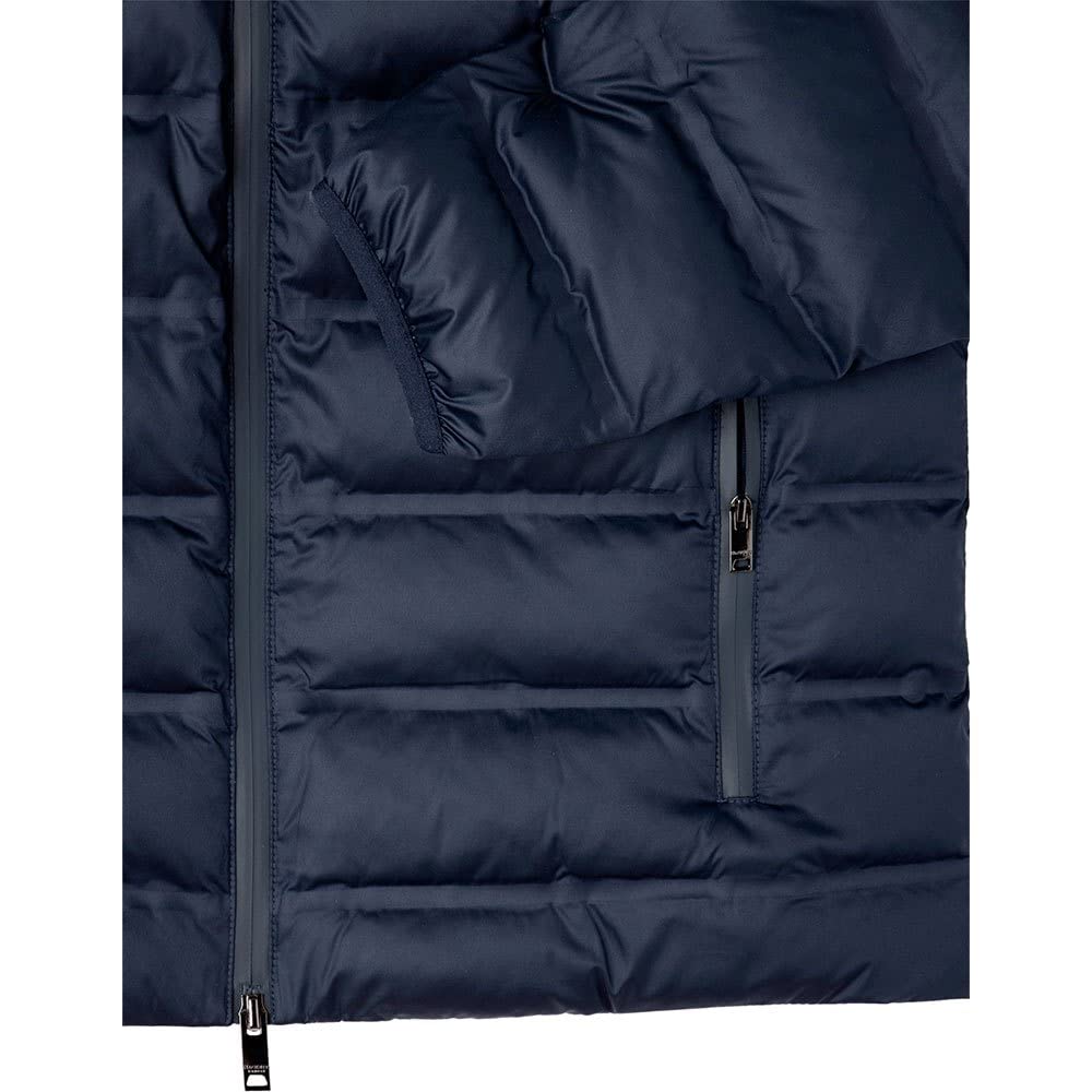Hackett London LW Moto Chaqueta, Azul Marino, M para Hombre