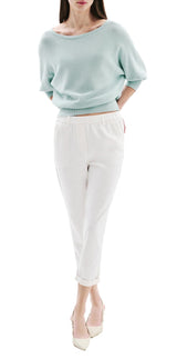 Caroll 242P-PNOOR Pantalón, Blanco, 44 para Mujer