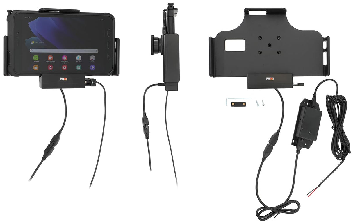 Brodit Soporte para Dispositivos 713364, Fabricado en Suecia, con función de Carga para Smartphones - Samsung Galaxy Tab Active 2 SM-T390/SM-T395, Galaxy Tab Active 3 SM-T570/SM-T575