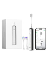 Laifen Wave Cepillo de Dientes Eléctrico Sónico Primera 60° Oscilación y Vibración 45 Días de Autonomía con 3 Cabezales Aceptado por ADA Personalización APP Antimoho Viaje Adultos (Acero Inoxidable)