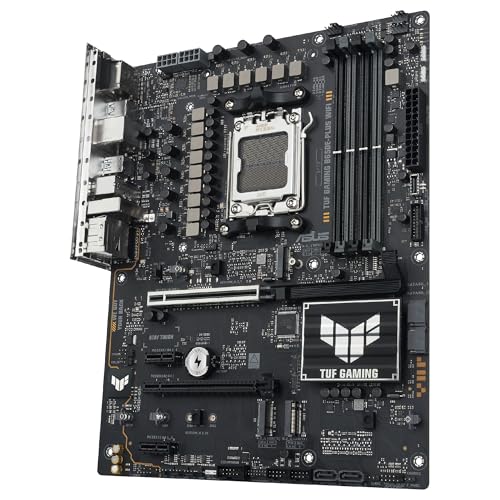 ASUS TUF Gaming B650E-PLUS WiFi - Placa Base AMD B650 ATX, 12+2+1 etapas de Potencia 80A, DDR5, PCIe 5.0, M.2, Wi-Fi 6E, 2.5Gb Ethernet, DisplayPort, HDMI, USB Tipo-C, BIOS Flashback, Aura Sync