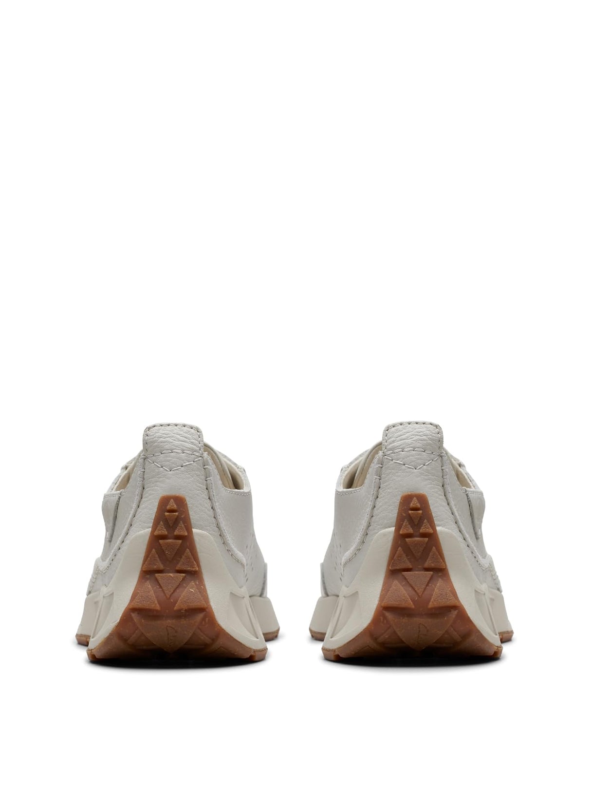 Clarks 261729267, Zapatos de Cordones Hombre, White Leather, 44.5 EU