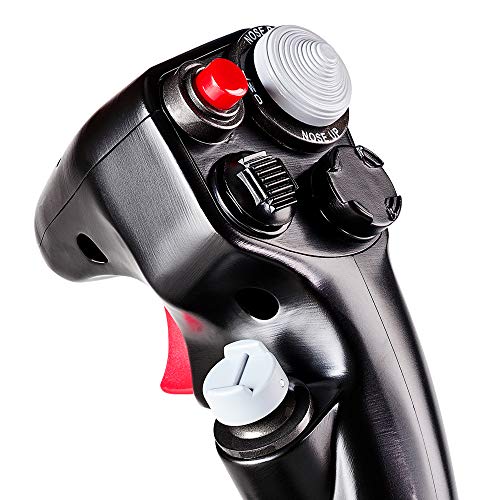 Thrustmaster F-16C Viper HOTAS Add-On Grip — Réplica versátil del flight stick del avión de caza para juegos y simulaciones de vuelo