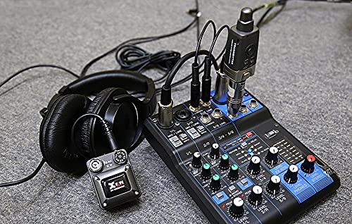 Xvive U4 Wireless In Ear Monitor, Sistema inalámbrico Profesional para monitorización de Auriculares in-Ear, Compuesto por 1 emisor y 1 Receptor
