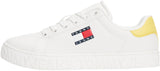 Tommy Jeans Tjw Logo Outsole Sneaker ESS En0En02703, Parte Superior Baja Mujer, Yellow (Yellow Dahlia), 37 EU