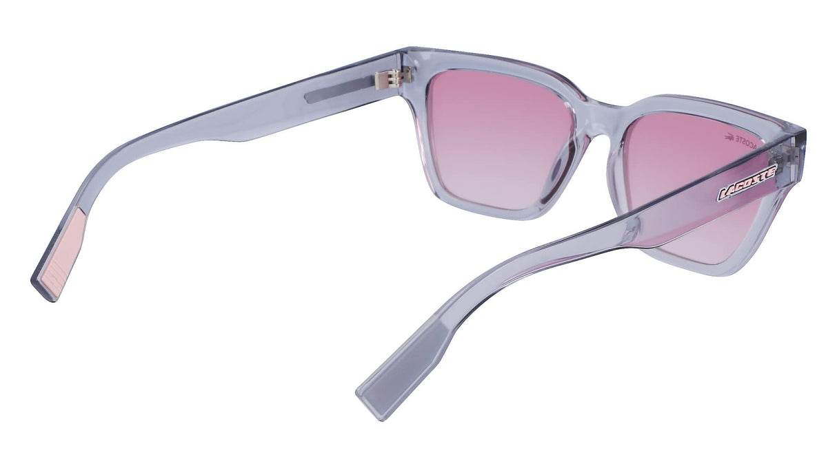 Lacoste Women's Sunglasses L6002S - Light Grey with Gradient Rose Flash Lens