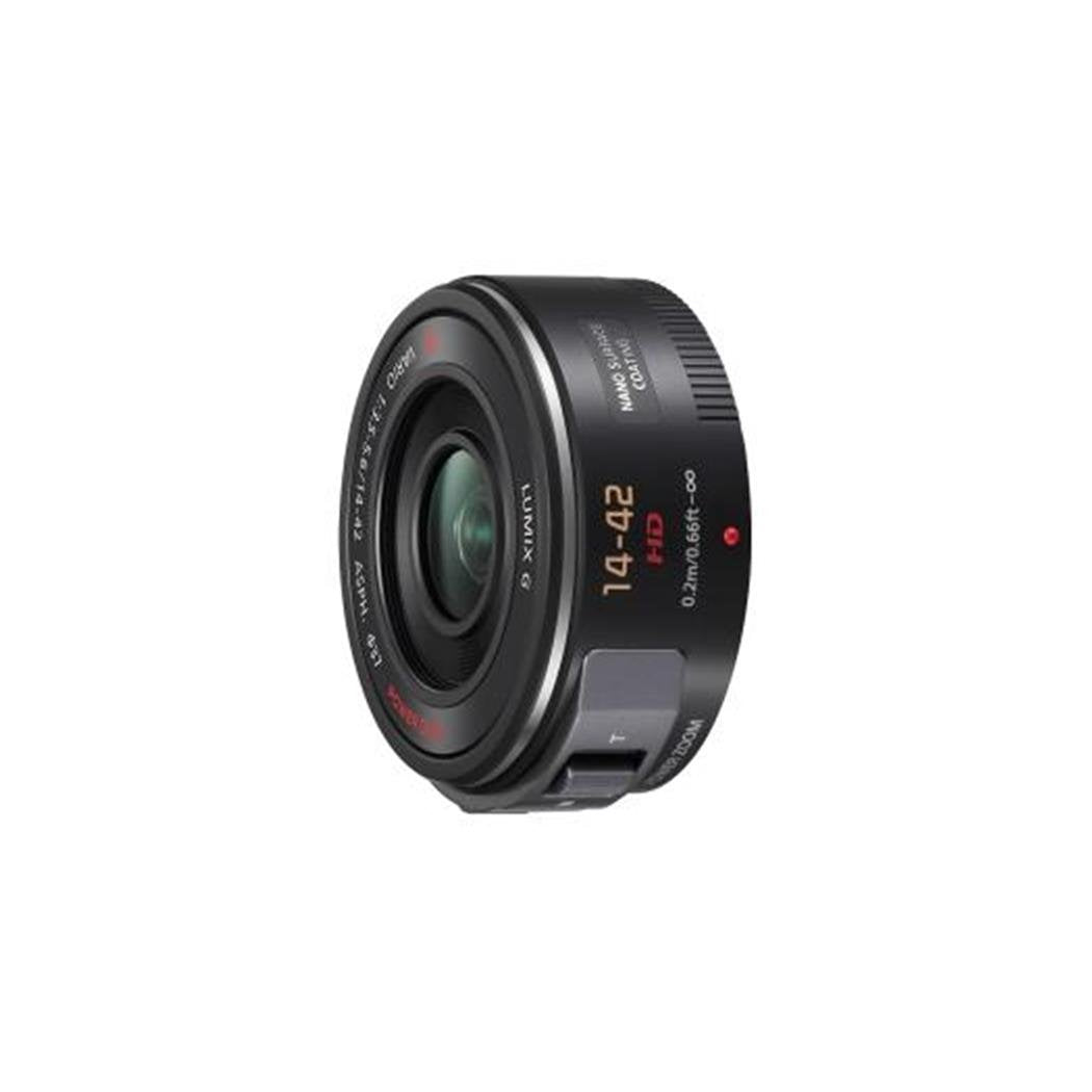 Panasonic LUMIX H-PS14042 - Objetivo Servo Zoom para cámaras de montura M4/3 (Focal 14-42 mm, F3.5-F5.6, tamaño filtro 37 mm, lentes asféricas, POWER O.I.S), negro