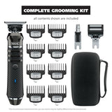 Wahl Pro Series High Visibility Trimmer, Cuchilla de Corte Cercano, Ion-Litio, Cortabarba totalmente lavable, Kit de Aseo, Cabezales Intercambiables, Profesional, Sin Cable, Corte Cercano