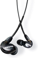 Shure SE215-K-E, auriculares in-ear con aislamiento de sonido de calidad, sonido cálido y con detalles con graves mejorados, cable desmontable,negro
