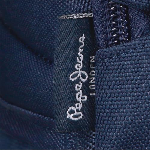 Pepe Jeans Seldon Mochila Escolar Doble Compartimento Adaptable a Carro Portátil 15,6 pulgadas Negro 33x46x17 cms Poliéster by Joumma Bags