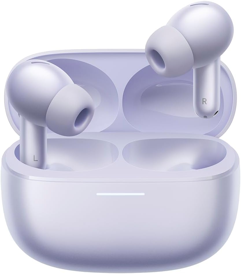 Xiaomi Redmi Buds 6 Pro | Auriculares Inalámbricos Bluetooth con Cancelación de Ruido | Cascos Inalámbricos con 36h de Duración | Headphones con Triple Micrófono | Audífonos Morados