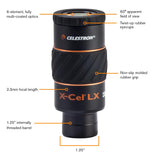 Celestron 93420 X-Cel LX Series: ocular de 1,25'', 2,3 mm