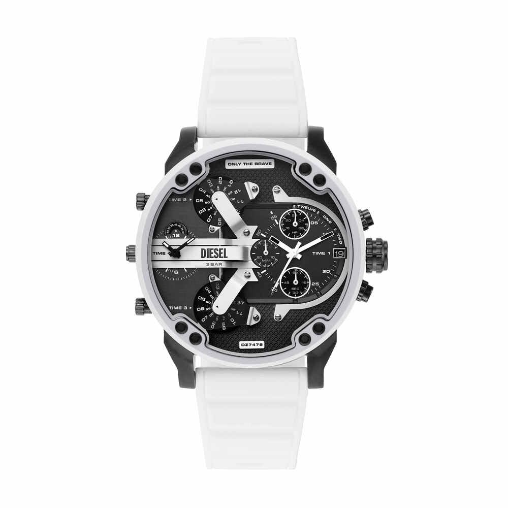 Diesel Reloj Analógico para Hombres de Cuarzo con Correa en Silicona DZ7478