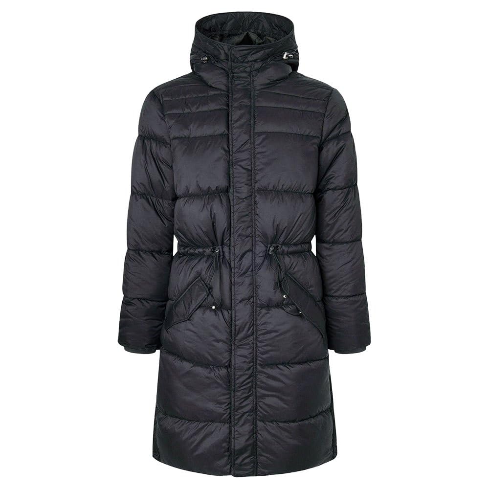 Pepe Jeans Blai Puffer Parka, Negro (Black), S para Hombre