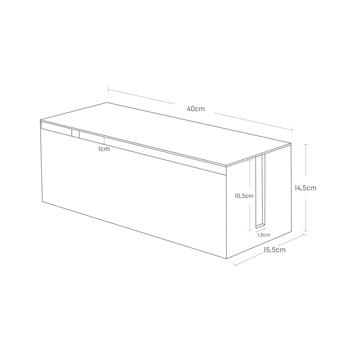 YAMAZAKI Web Caja de Cables, Plástico policarbonato, Blanco, Talla única