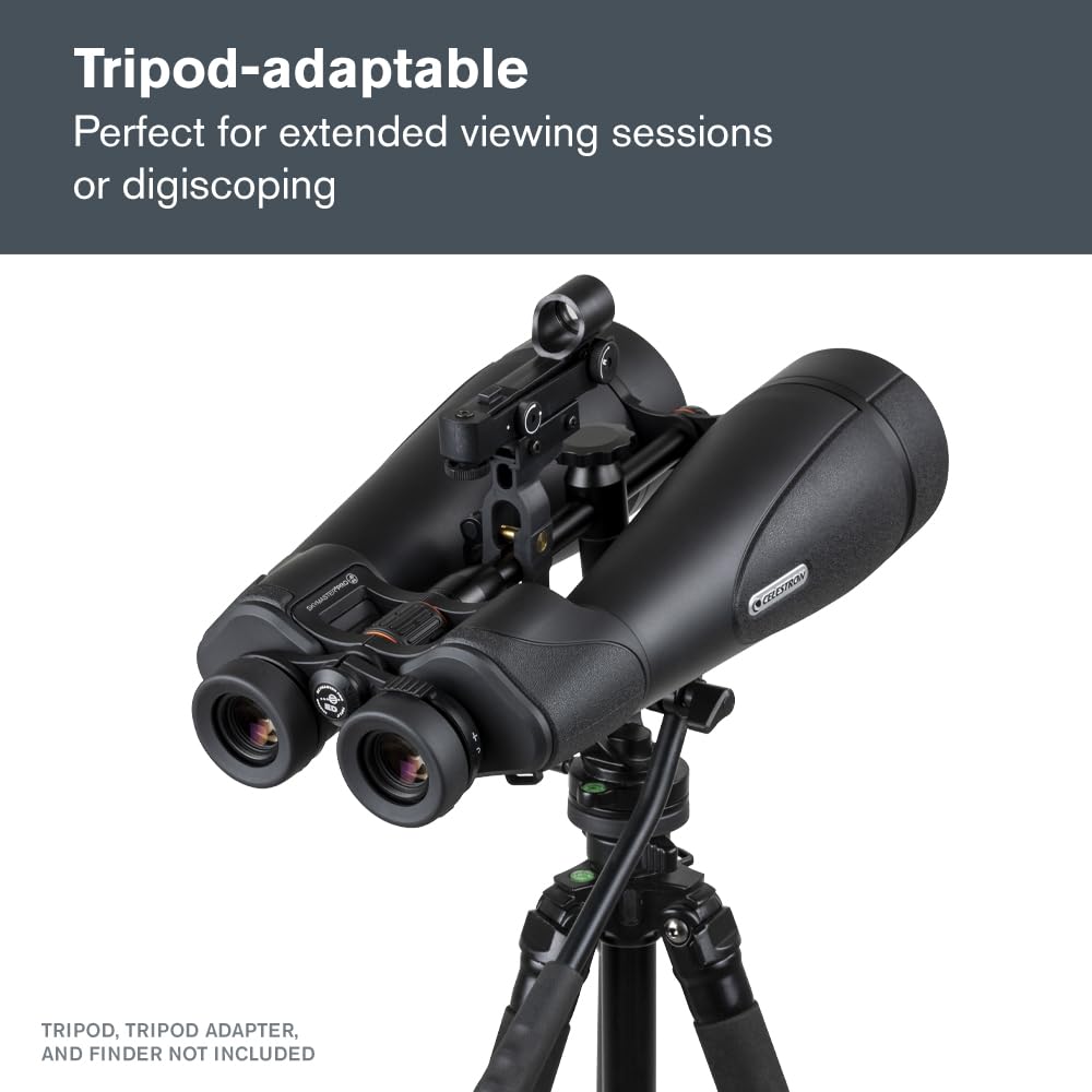 Celestron 72035 SkyMaster Pro ED 20x80: prismáticos astronómicos con Vidrio ED y Gran Apertura para Grandes distancias, Revestimiento XLT múltiple Completo, Adaptador para trípode y Estuche