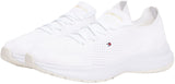 Tommy Hilfiger Runner Sneaker Mujer Knit Low Top, Blanco (White), 38