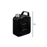 Bidón de combustible de metal barnizado con polvo epoxi, de 5 l, con tapón magnético, grosor 0,9 mm, para diésel, gasolina y queroseno