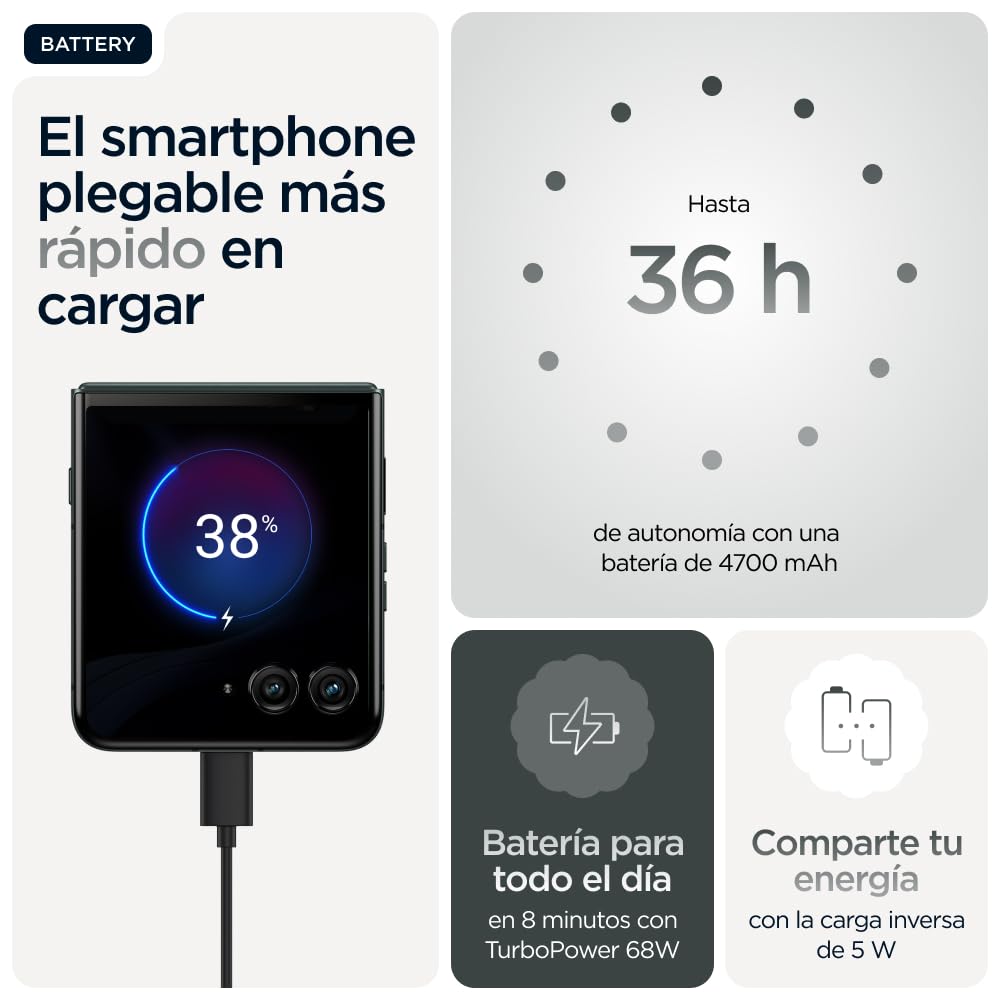 Motorola rarz 60 Ultra, 32GB (16GB+16GB RAM Boost)/512GB Scarab, Sistema de cámaras de 50MP con Moto ai, batería 4500 mAh, cárga rápida de 68W, Snapdragon 8 Elite, + Moto Tag