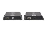 DIGITUS DS-55124 Extensor HDMI - Divisor HDMI - UHD 4K 30 Hz - 120 m a través de cable LAN - Ilimitado a través de Ethernet (IP-capaz) - Set: Transmisor y Receptor - Loop-Out, infrarrojos IR, PoE