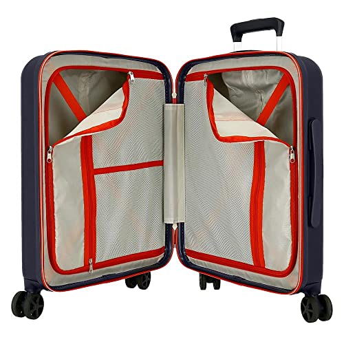 Reebok Roxbury Juego de Maletas Azul 55/70 cms Rígida ABS Cierre TSA Integrado 119,4L 6 kgs 4 Ruedas Dobles Equipaje de Mano