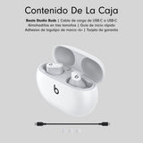Beats Studio Buds – Auriculares intraurales Totalmente inalámbricos con cancelación del Ruido – Auriculares Bluetooth Resistentes al Sudor, compatibles con Apple y Android – Blanco
