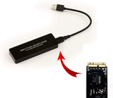 KALEA-INFORMATIQUE © - Convertidor de Caja para Mac 2013/2014 AHCI 12+16 Pin SSDs a USB 3.0 (USB3 GBps) - MD711 MD712 MD760 MD761 ME864 ME865 ME866 ME293 ME294 ME874 ...