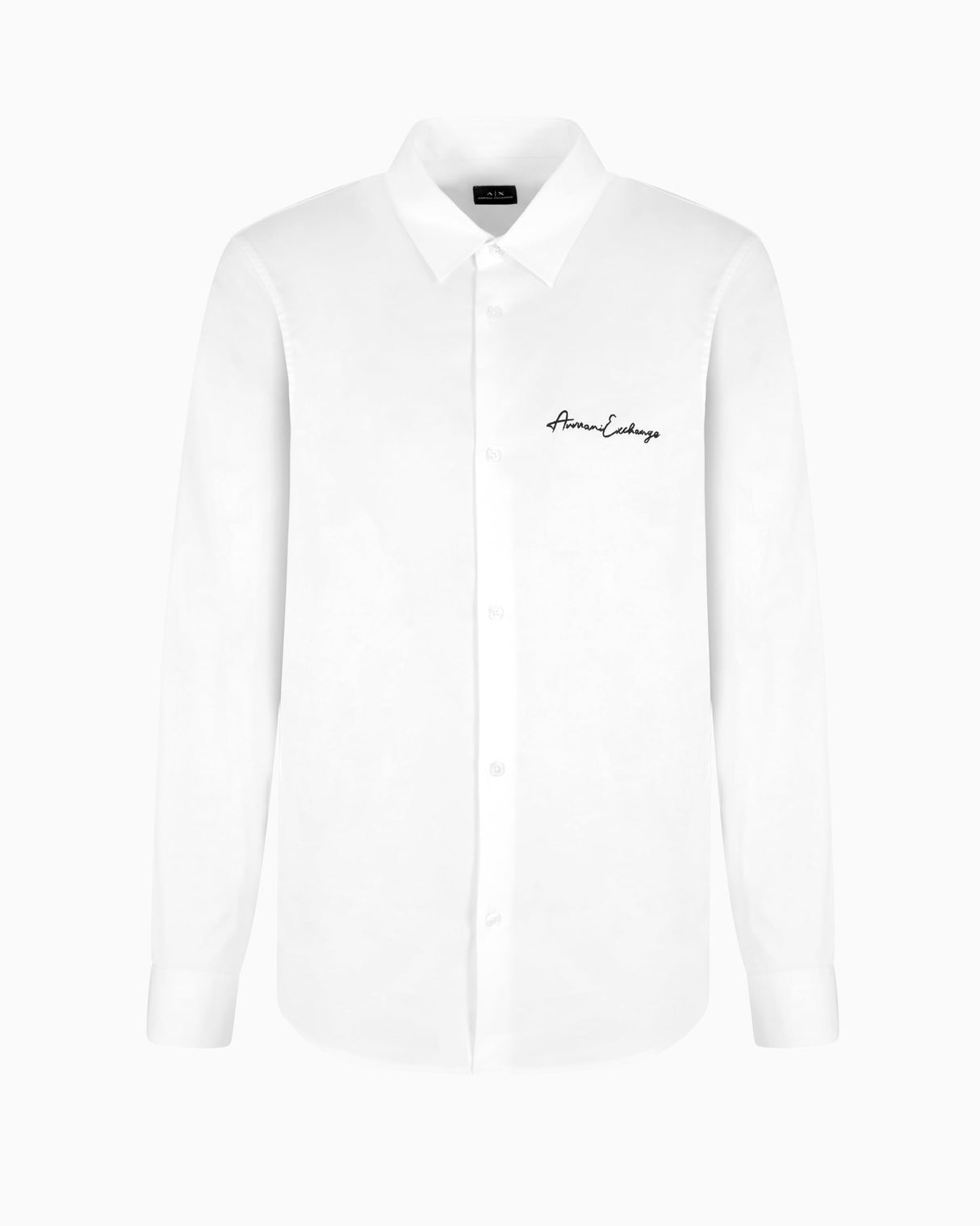 Armani Exchange Essential, Logo Signature Camiseta, Blanco Crudo, XXL Hombres