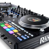 RANE PERFORMER Controlador DJ motorizado de 4 canales, platos 7" con displays, faders Precision Feel, Stem Split, FX Avanzado, Serato DJ Pro incluido