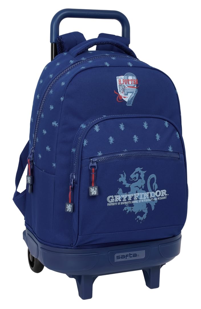HARRY POTTER CAPTAIN - Mochila Grande con Ruedas, Compacta, Extraíble, Ideal para Niños de Diferentes Edades, Cómoda y Versátil, Calidad y Resistencia, 33x22x45 cm