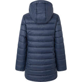 Pepe Jeans Maddie Long Puffer Jacket, Azul (Dulwich), XS para Mujer