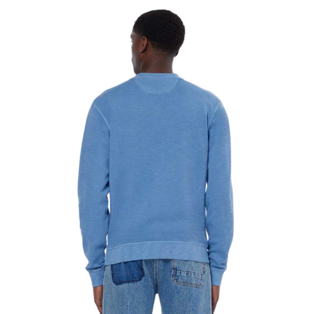 Scotch & Soda Garment Dye Structured Crewneck Sweatshirt, Sudadera Hombre, Lake Blue, XXL