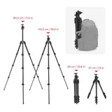 Manfrotto 055XPRO AS, Trípode para Cámara, Fibra de Carbono 4 Secciones, Kit con Rótula XPRO, Columna 90 Grados, Carga 15kg, Arca-Swiss, para DSLR/Sin Espejo, Trípode Fotográfico Profesional
