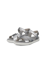 ECCO Damara Sandal, Sandalia Mujer, Pure Silver Metallic, 42 EU