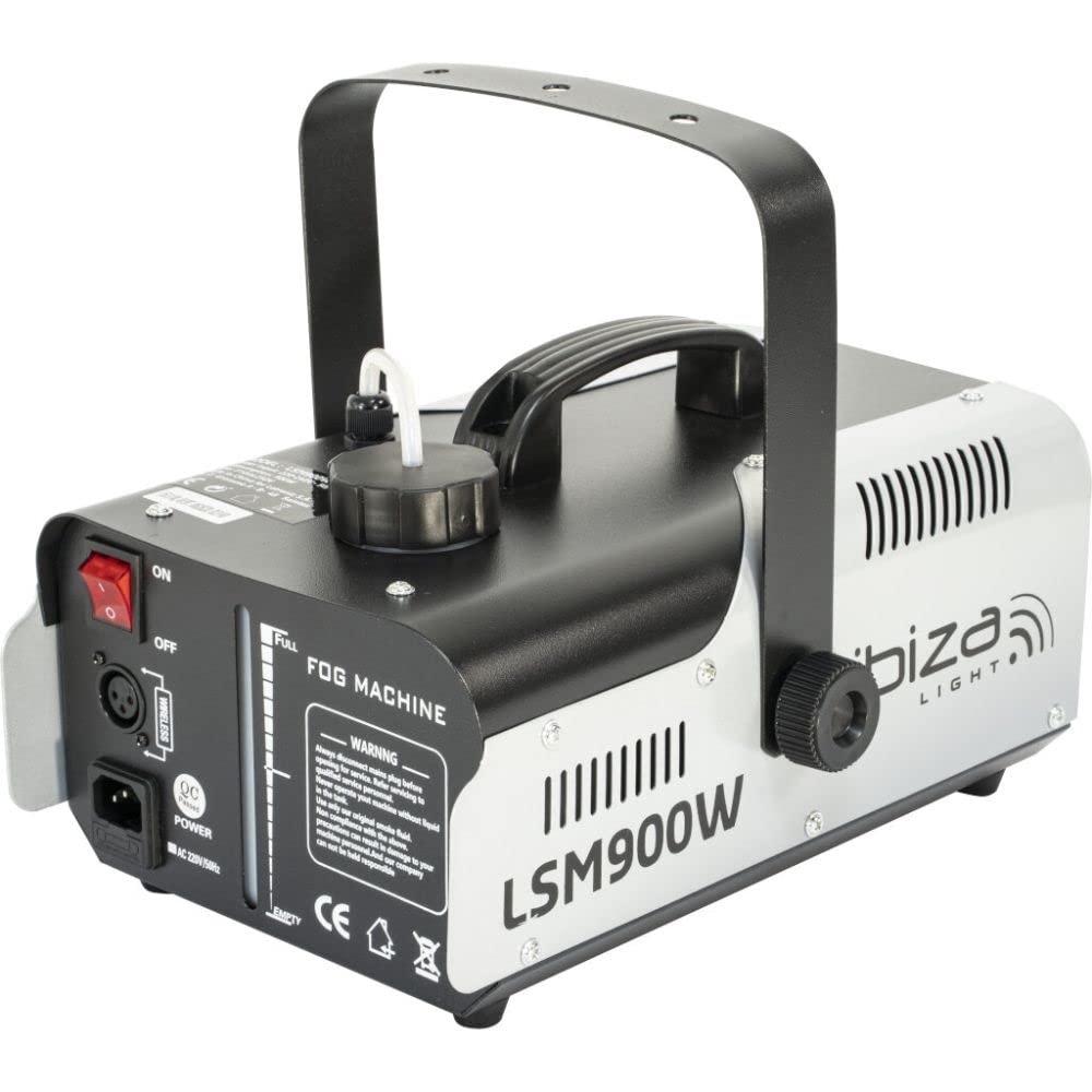 Ibiza - LSM900W - Máquina de humo de 900W con control remoto - Negro y gris