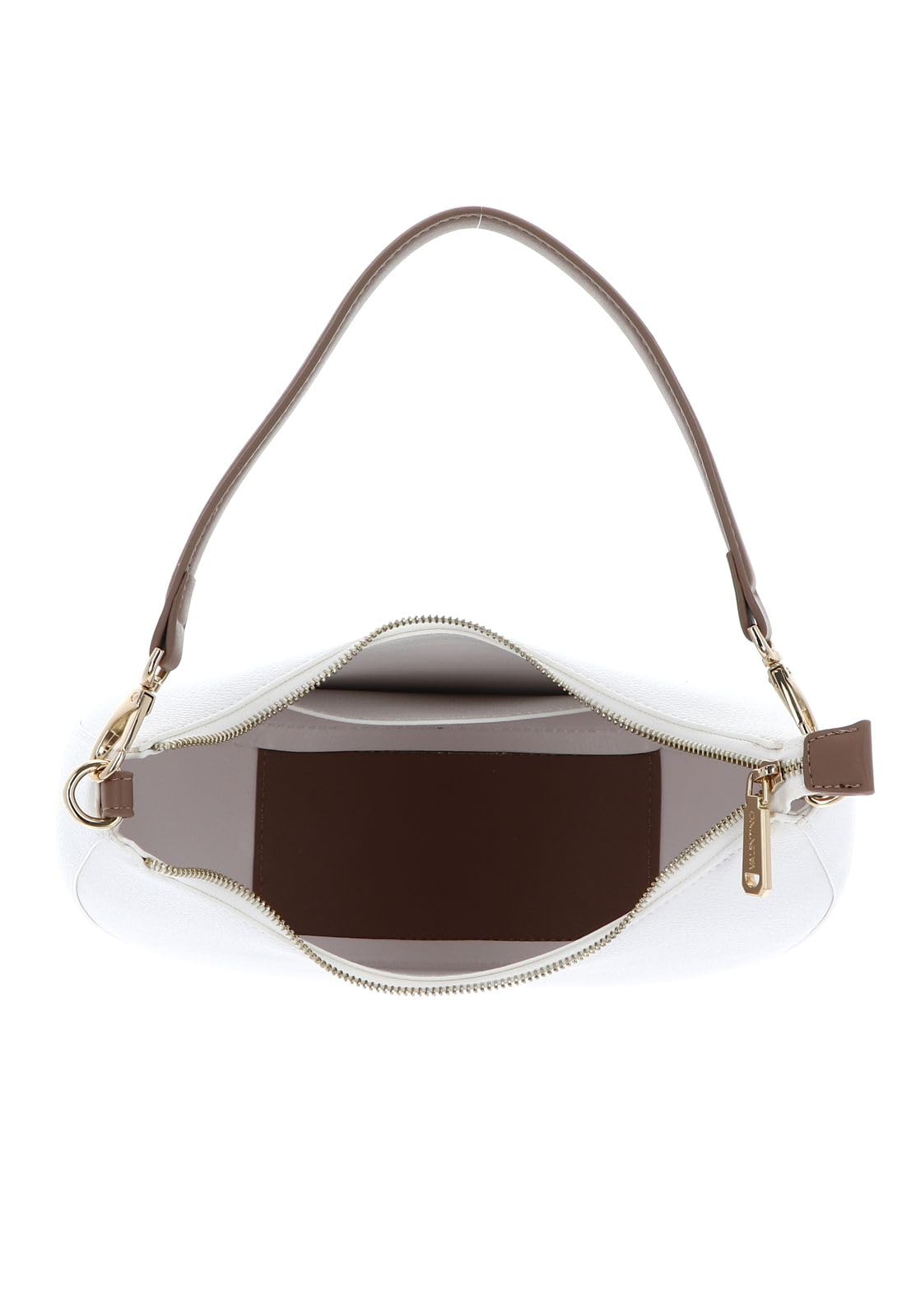 Valentino Alexia Hobo Bag Bianco/Cuoio