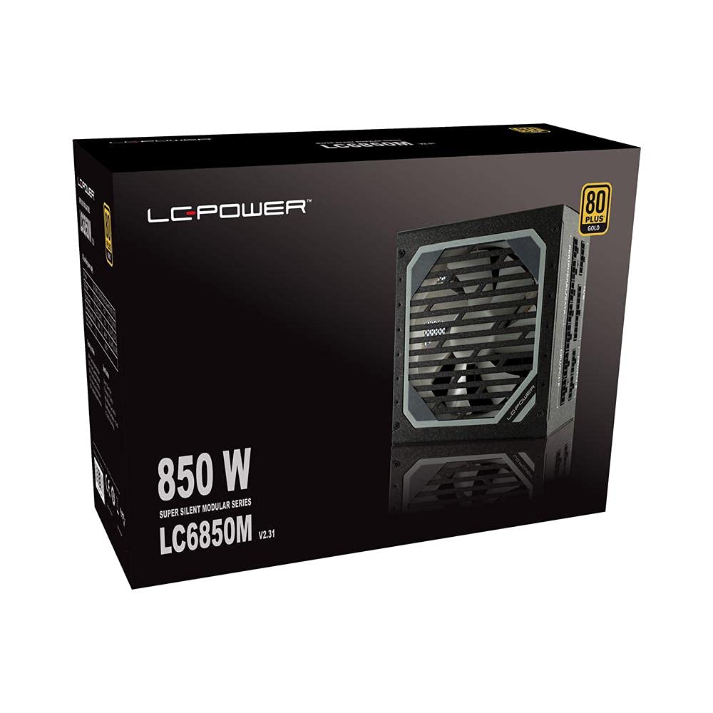LC-Power PSU LC6850M V2.31 850W 80+ Oro Adaptador e inversor de Corriente