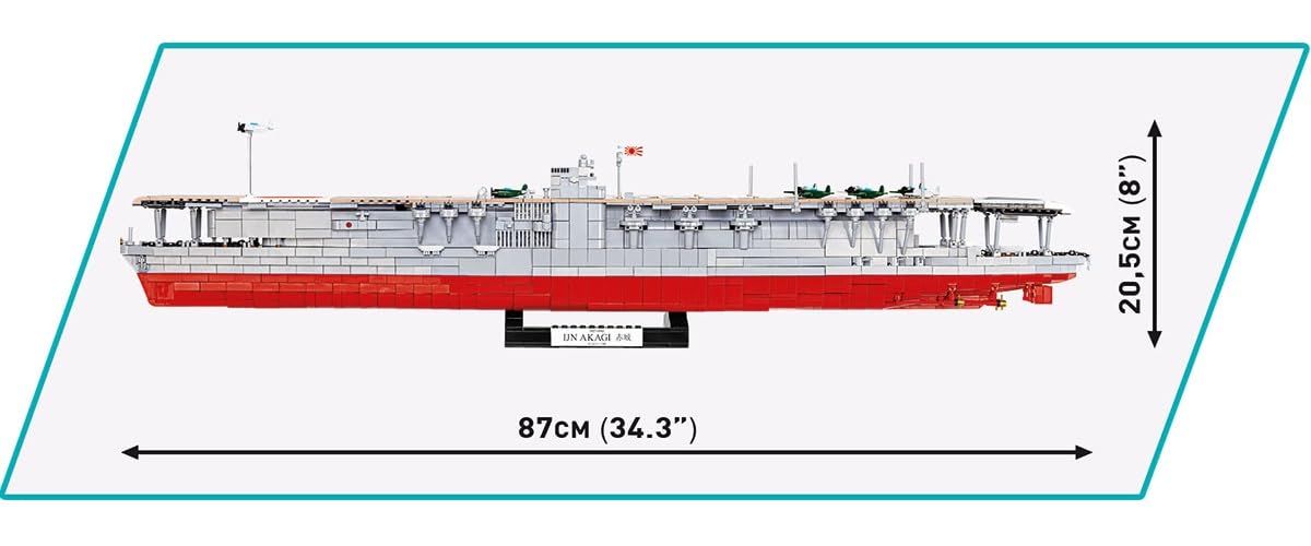 COBI Juguete de construcción Akagi Aircraft Carrier