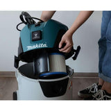 Makita VC2512L - Aspirador 25L 1.300W, Color: Azul, Negro y Blanco