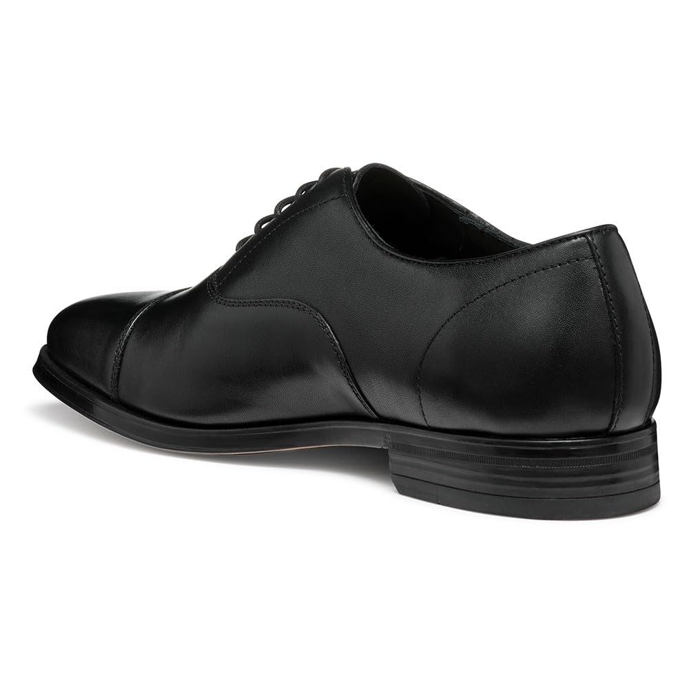 Geox U REZZONICO B, Oxford Hombre, Black, 44 EU