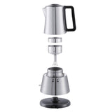 Cloer 5928 Cafetera espresso eléctrica, 3-6 tazas, un filtro de acero inoxidable, Apagado automático, Indicador de nivel de agua, Interruptor encendido / apagado, 365 vatios, acero inoxidable