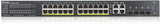 Zyxel Nebula 24-Port Gigabit Ethernet Layer 2 Managed PoE+ Switch with 375 Watt Margin and 4 Combined Gigabit Ports and Hybrid Cloud Mode [GS2220-28HP]