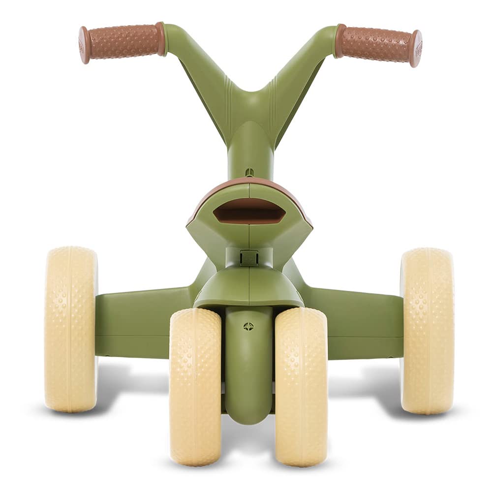 Berg GO² - Coche Antideslizante 2 en 1, diseño Retro, Color Verde