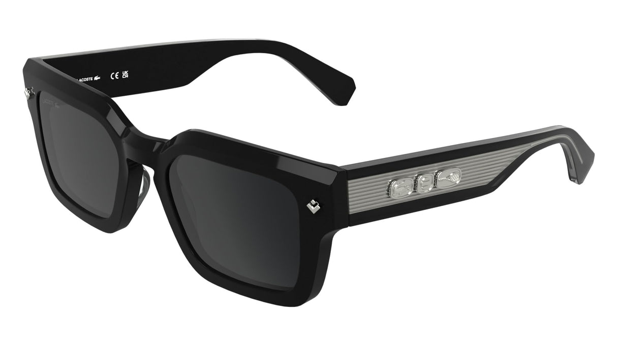 Lacoste Unisex Adult Sunglasses L6071S - Black with Solid Grey Lens