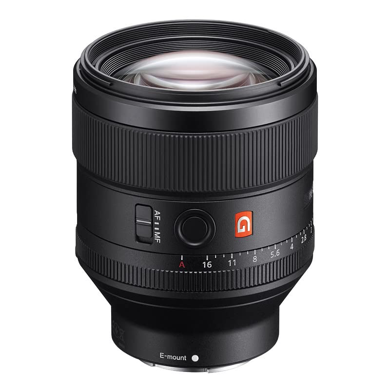 Sony FE 85mm f/1.4 GM - Full-Frame, Rango Medio, Objetivo Prime (SEL85F14GM), Negro