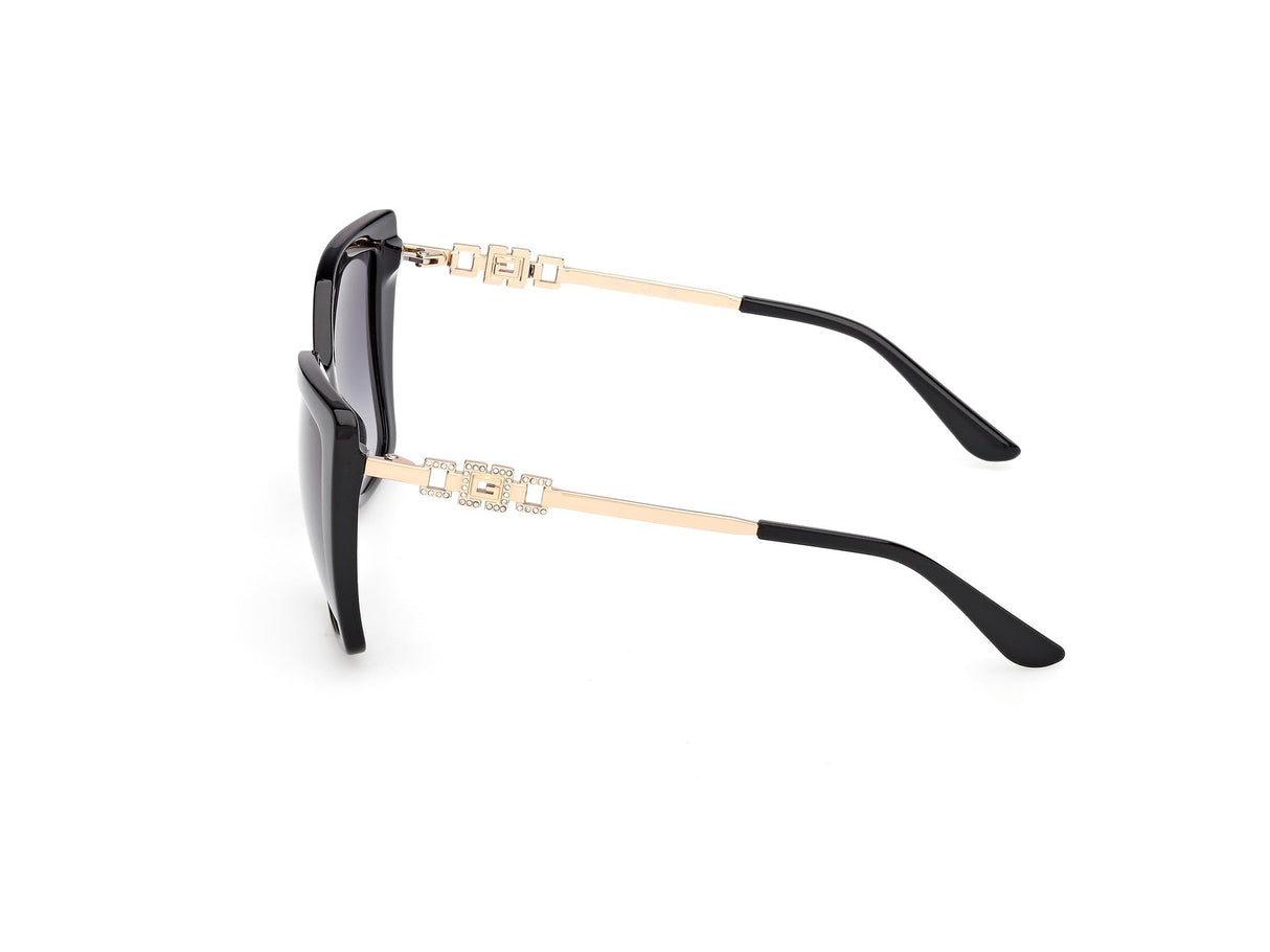 GUESS Gu00266 Gafas, 01b Shiny Black, 56/18/140 para Mujer