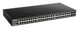 D-Link DGS-1250-52X/E - Switch 52 Puertos Gigabit Gestionable Layer 2/3 (48x Base-T Puertos, 4X 10G SFP+) - Solo Cable de alimentación de la UE