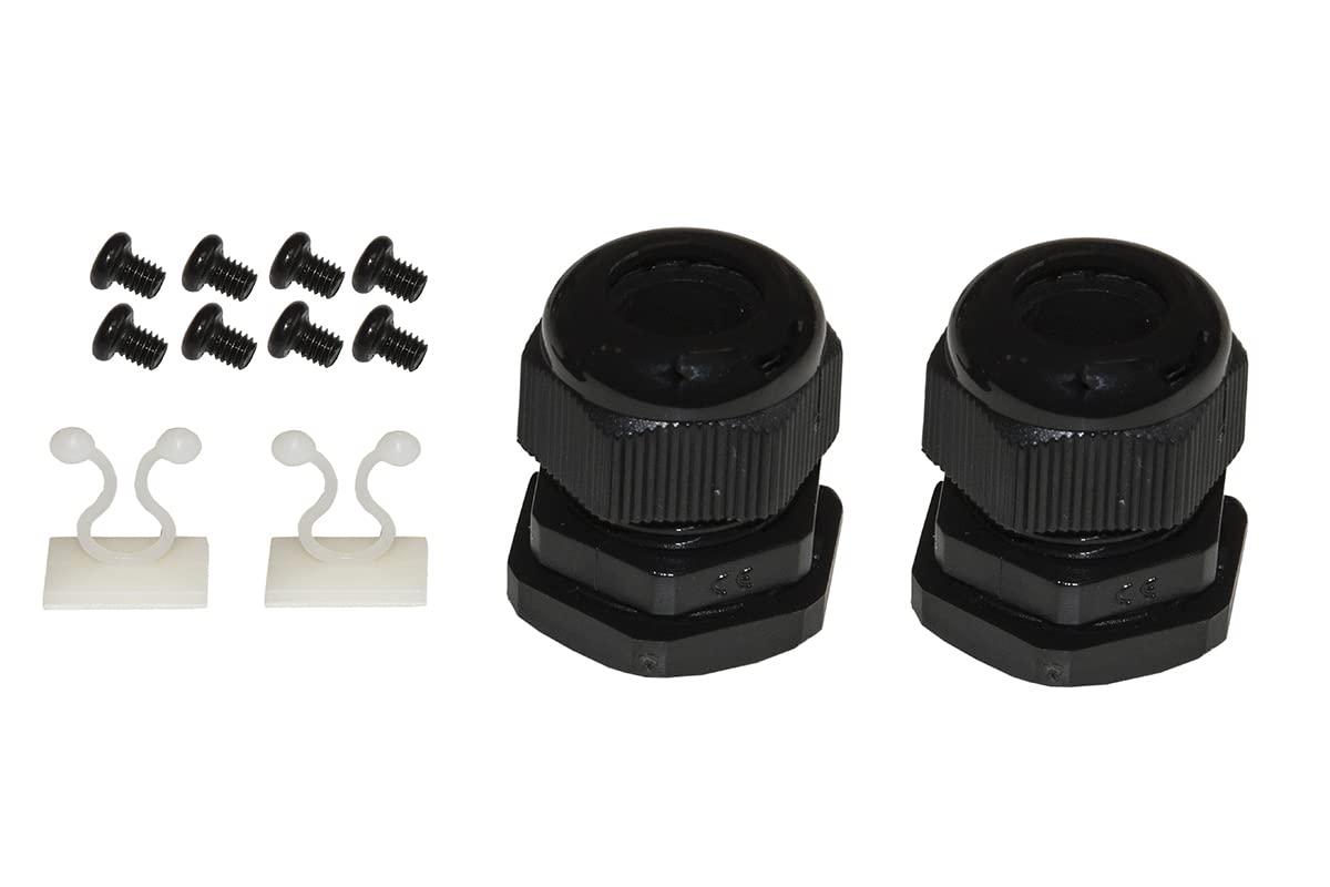 LINK LK24LC3P - Panel de fibra óptica de 19 pulgadas con 24 adaptadores LC Duplex OM3 de profundidad de 250 mm con pedal instalados color negro