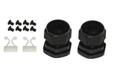 LINK LK24LC3P - Panel de fibra óptica de 19 pulgadas con 24 adaptadores LC Duplex OM3 de profundidad de 250 mm con pedal instalados color negro