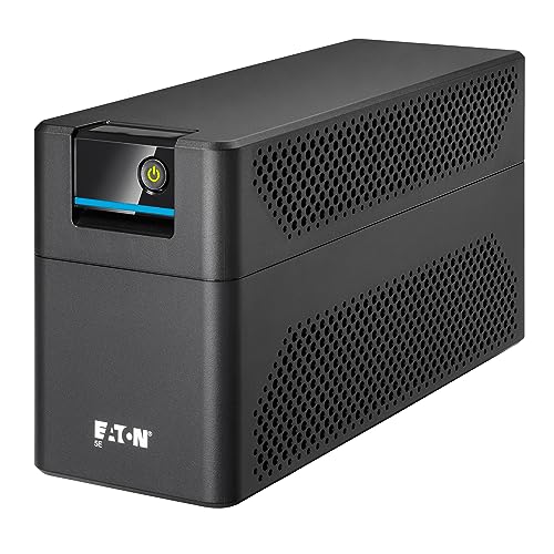 Eaton SAI 5E Gen2 1200 USB DIN Sistema de Alimentación Ininterrumpida, Line Interactive, 5E1200UD, 1200 VA (4 Tomas DIN, Silencioso, Software de Apagado)